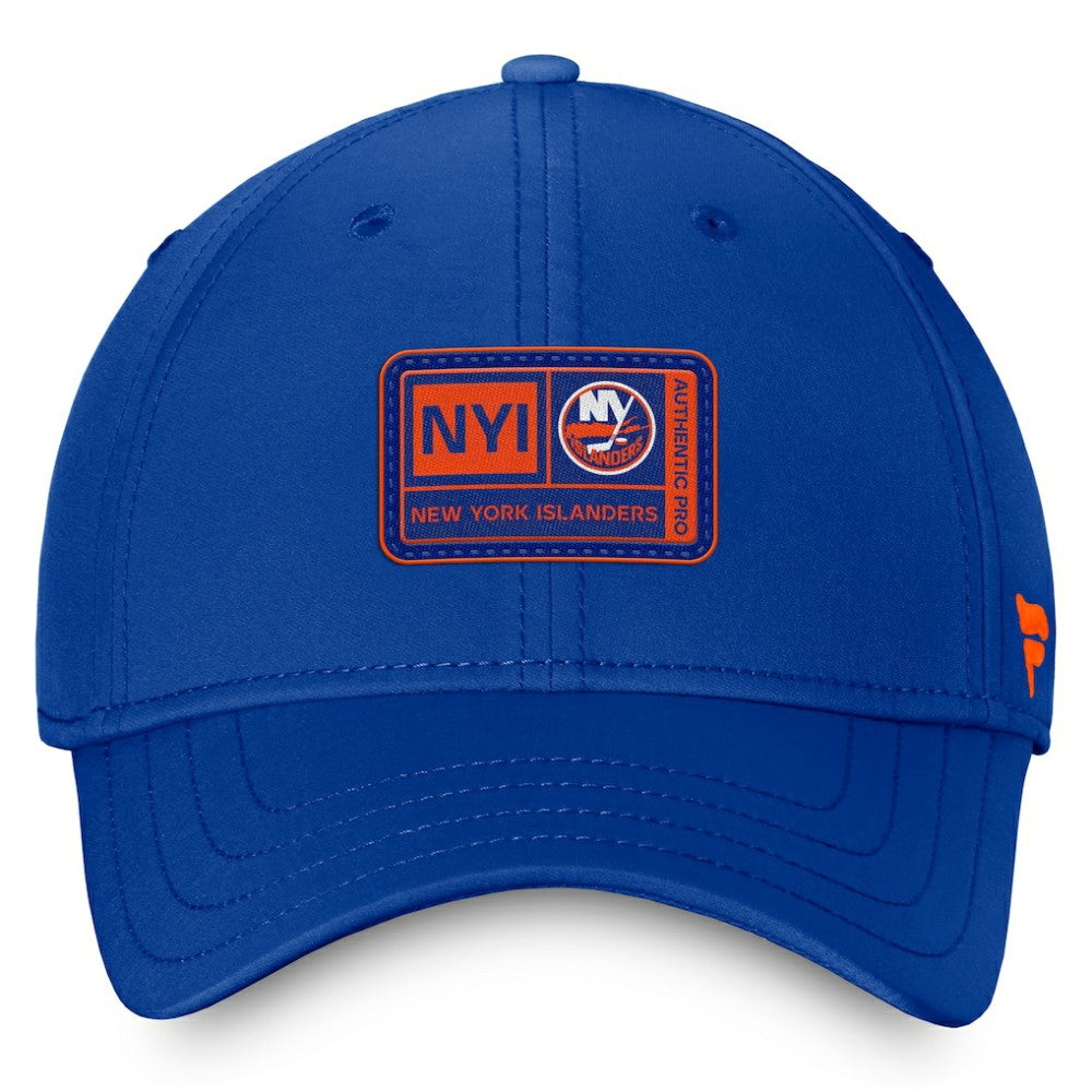 New York Islanders Fanatics Authentic Pro Training Camp Flex Hat – Royal