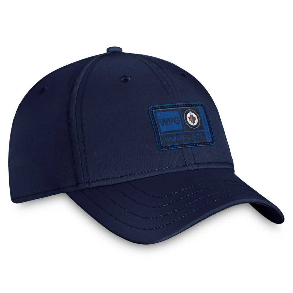 Winnipeg Jets Fanatics Authentic Pro Training Camp Flex Hat – Navy