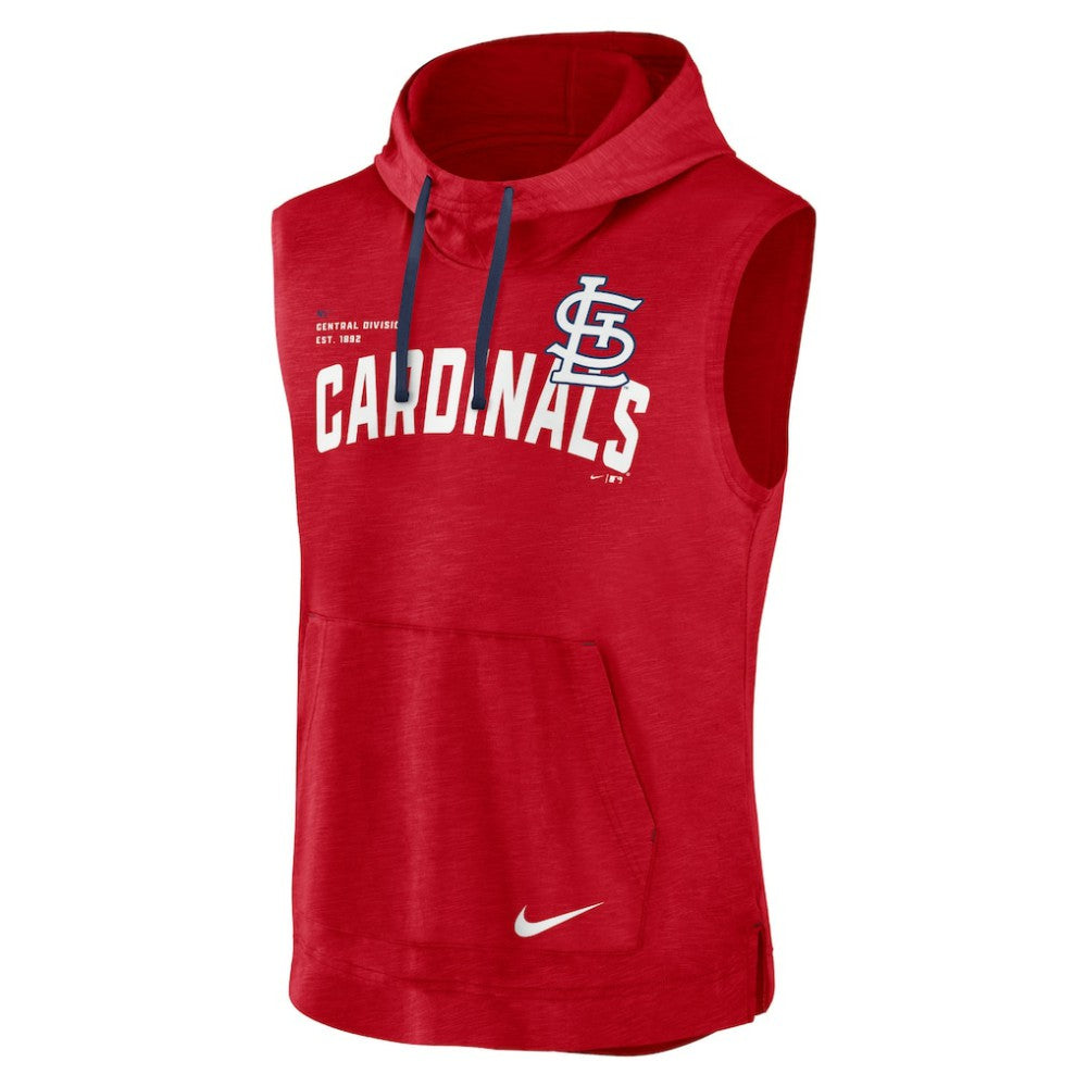 St. Louis Cardinals Athletic Sleeveless Hooded T-Shirt - Red | Nike