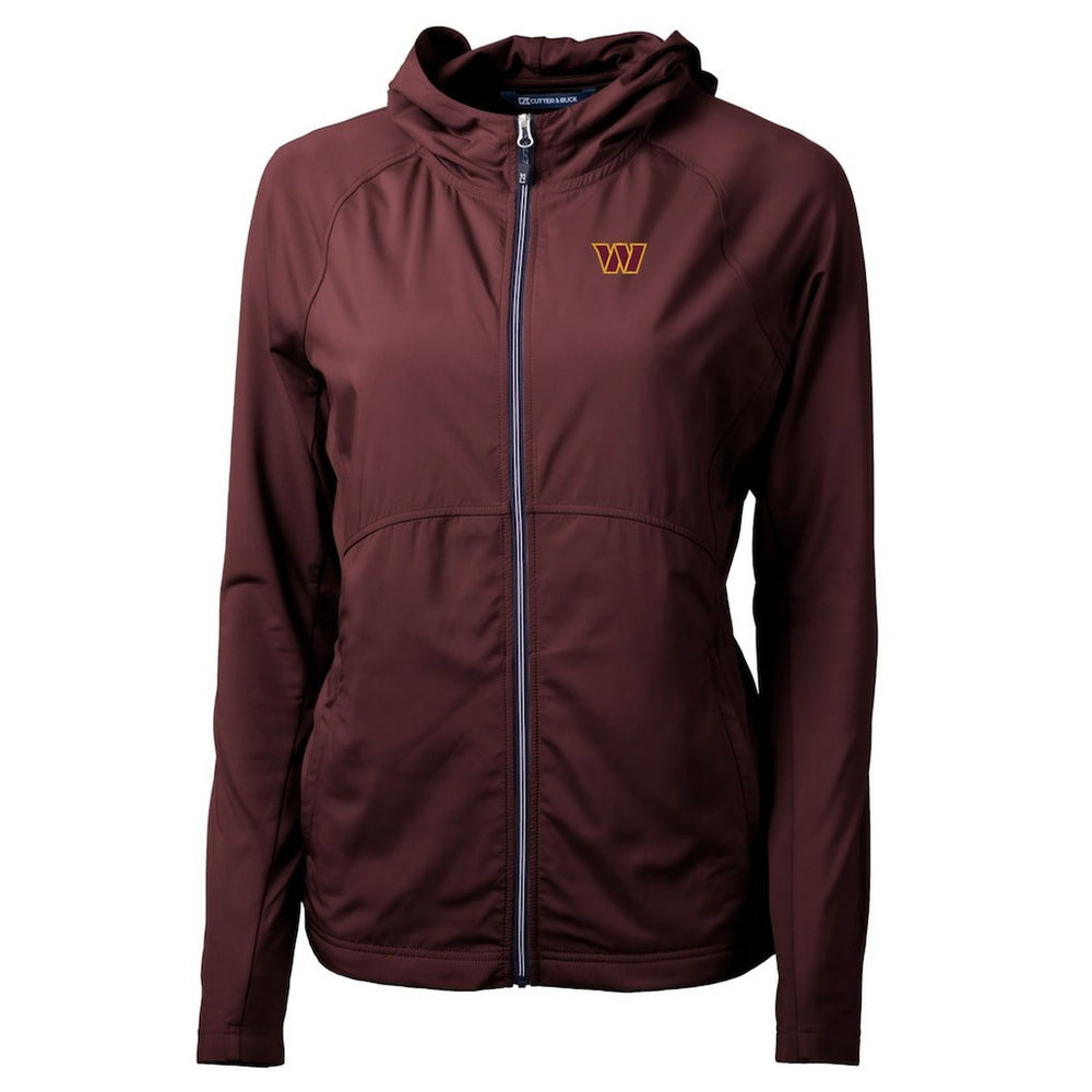 Washington Commanders Cutter & Buck Women's Adapt Eco Knit Hybrid Recycled Full-Zip Hoodie - Burgundy cheap