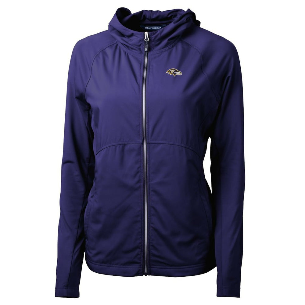 Baltimore Ravens Cutter & Buck Women's Adapt Eco Knit Hybrid Recycled Full-Zip Hoodie - Purple online