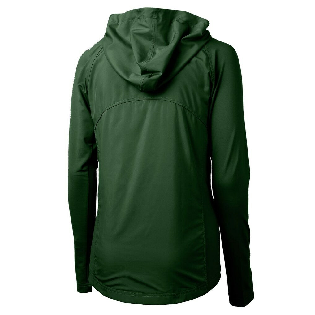 Green Bay Packers Cutter & Buck Women's Adapt Eco Knit Hybrid Recycled Full-Zip Hoodie - Hunter Green online