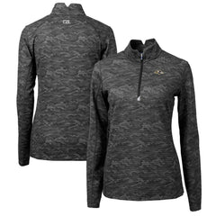 Baltimore Ravens Cutter & Buck Women's Traverse Camo Print Stretch Quarter-Zip Pullover Top - Black on sale