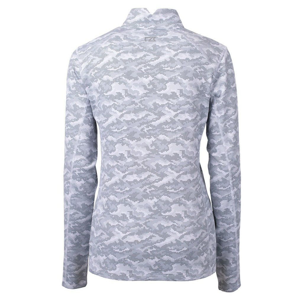 Minnesota Vikings Cutter & Buck Women's Traverse Camo Print Stretch Quarter-Zip Pullover Top - Charcoal discount