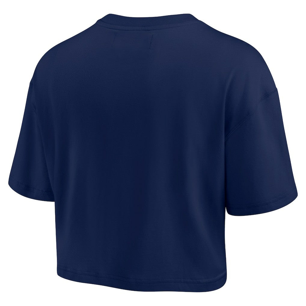 Chicago Bears Women's Elements Super Soft Boxy Cropped T-Shirt - Navy sale