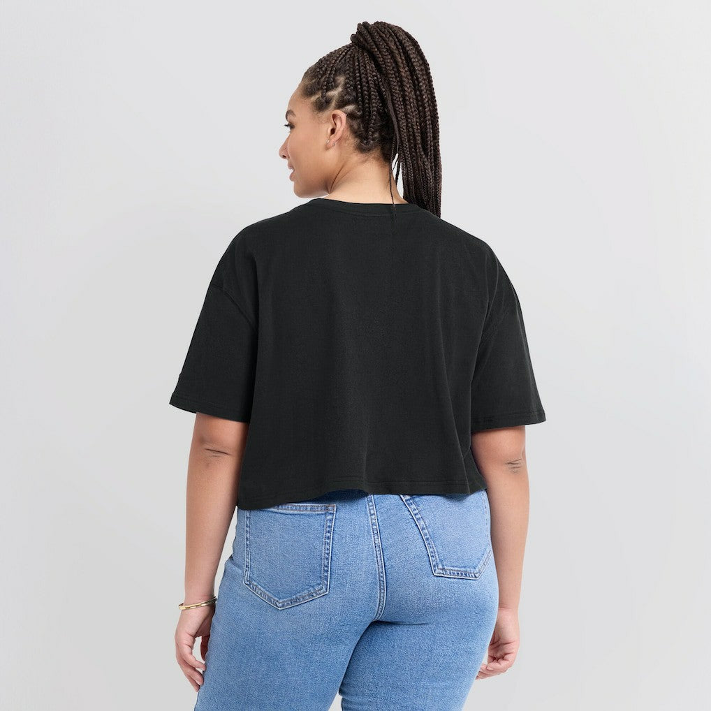Kansas City Chiefs Women's Elements Super Soft Boxy Cropped T-Shirt - Black discount