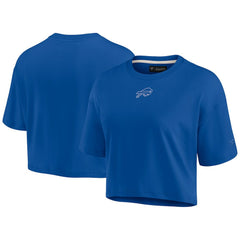 Buffalo Bills Women's Elements Super Soft Boxy Cropped T-Shirt - Royal on sale