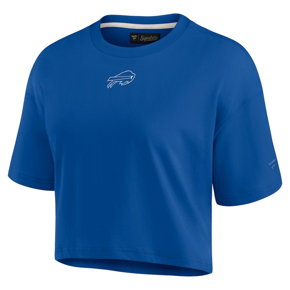 Buffalo Bills Women's Elements Super Soft Boxy Cropped T-Shirt - Royal on sale