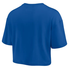 Buffalo Bills Women's Elements Super Soft Boxy Cropped T-Shirt - Royal on sale