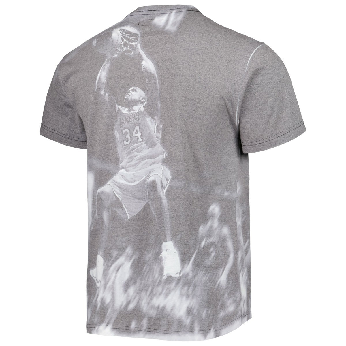 Shaquille O'Neal Los Angeles Lakers Above The Rim T-Shirt - Heather Gray | Mitchell & Ness cheap