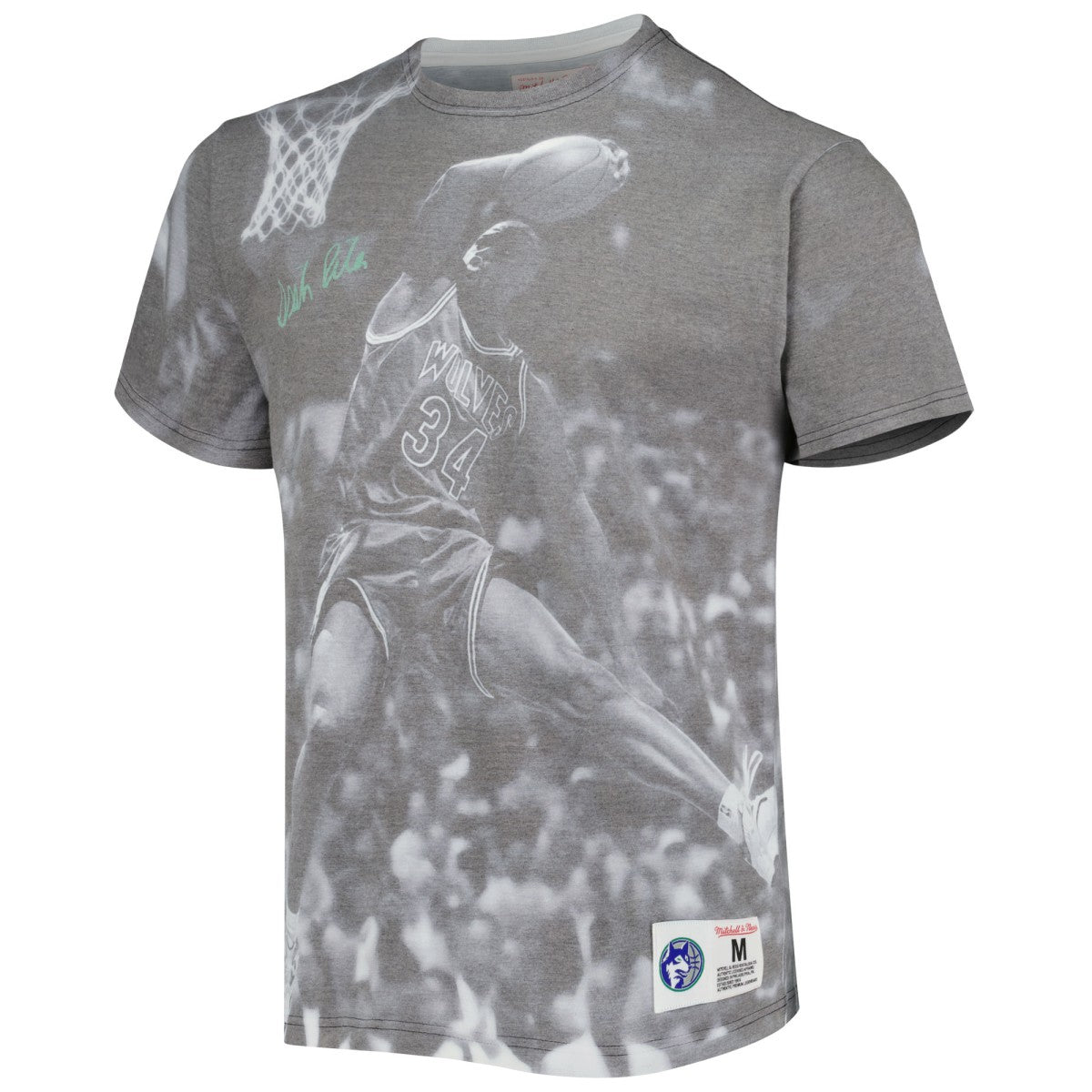 Isaiah Rider Minnesota Timberwolves Above The Rim T-Shirt - Gray | Mitchell & Ness sale