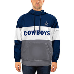 Dallas Cowboys New Era Big & Tall Fleece Star Pullover Hoodie - Navy/Gray cheap