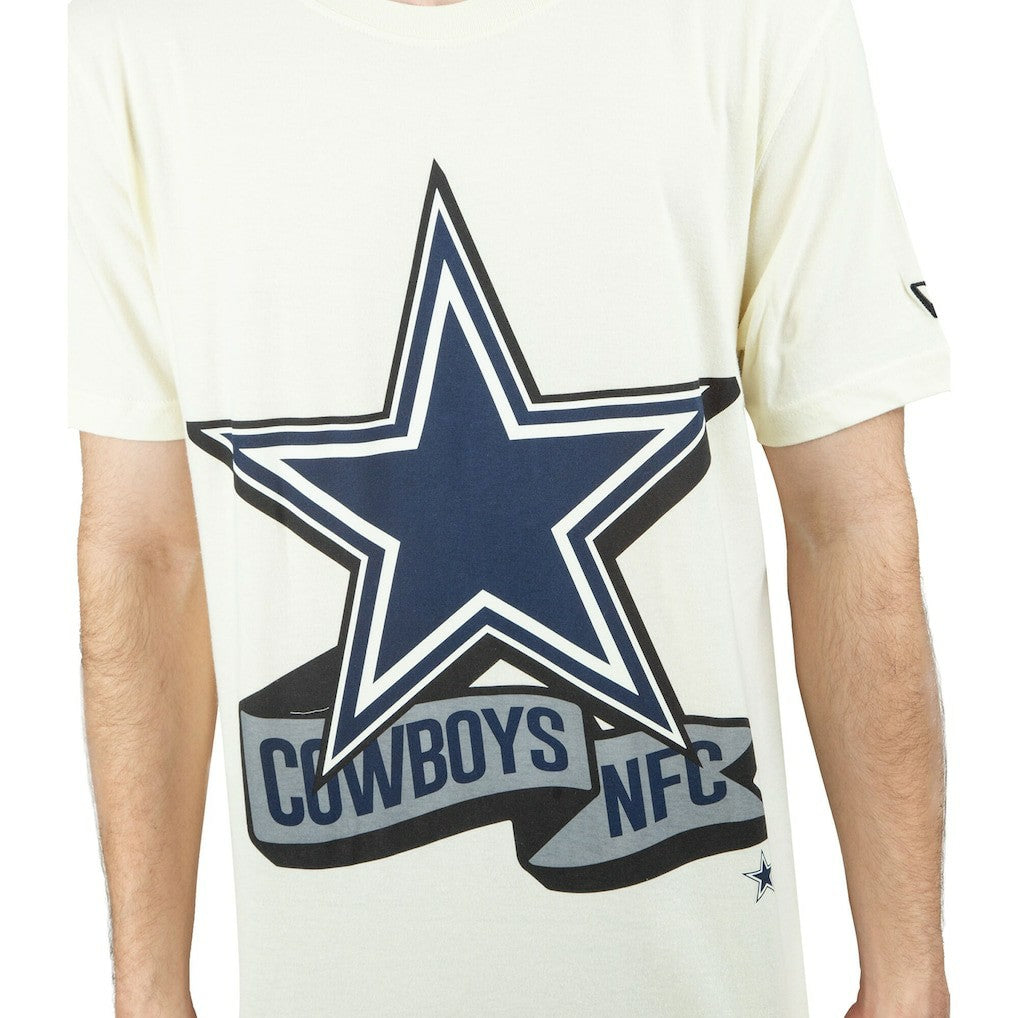 Dallas Cowboys New Era Chrome T-Shirt - Cream discount