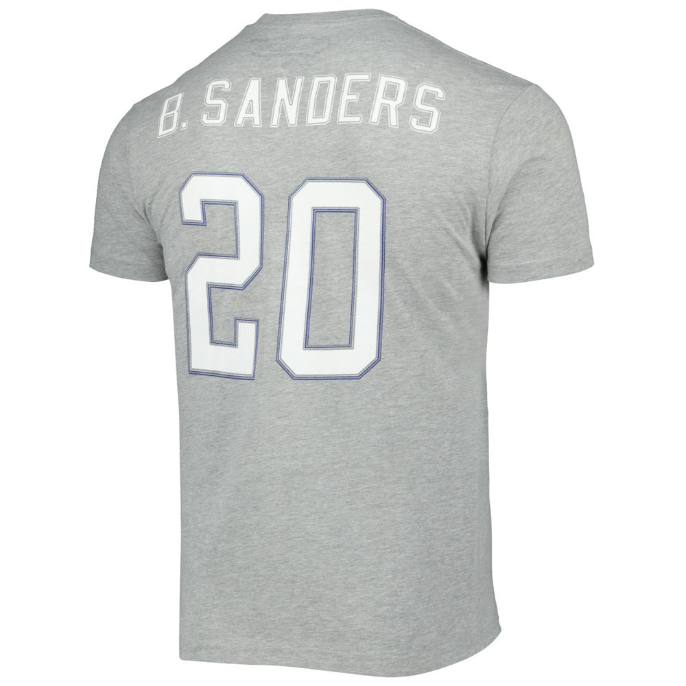 Barry Sanders Detroit Lions Retired Player Logo Name & Number T-Shirt - Gray online