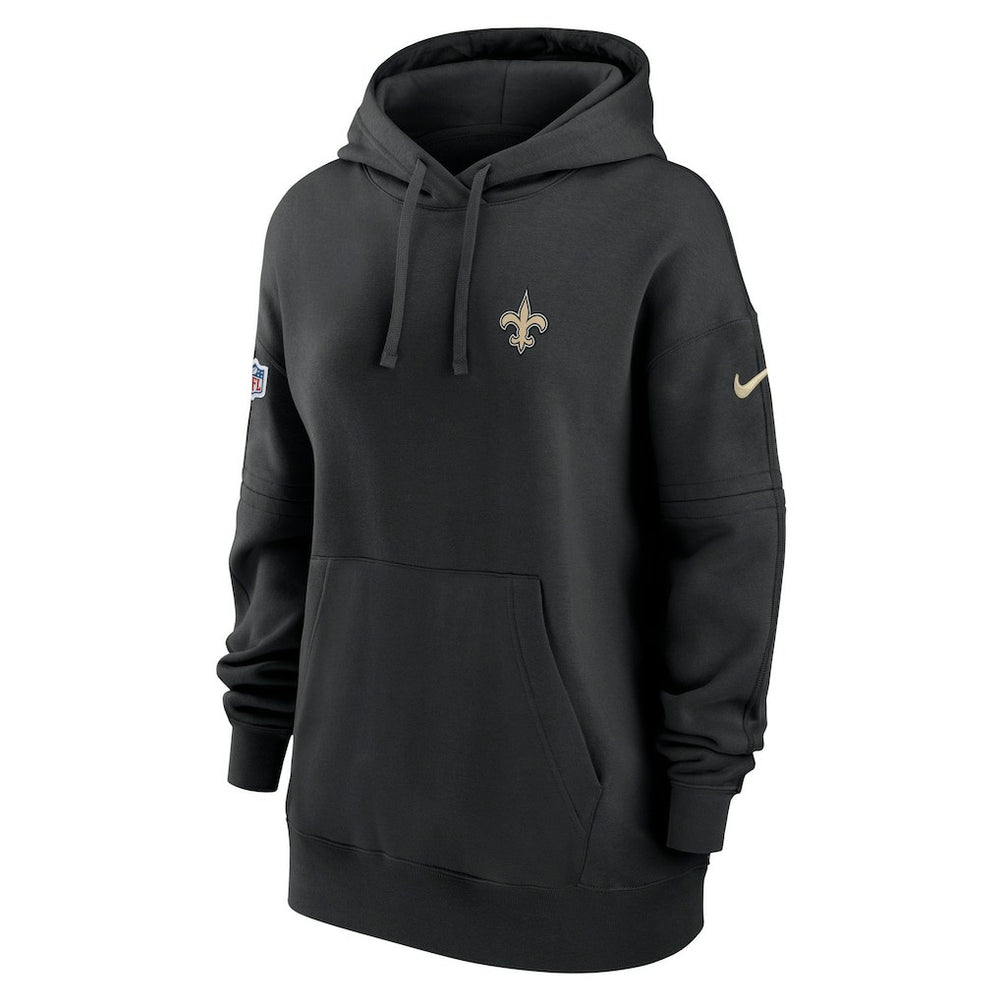 New Orleans Saints Women's 2023 Sideline Club Fleece Pullover Hoodie - Black | Nike on sale