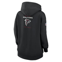 Atlanta Falcons Women's 2023 Sideline Club Fleece Pullover Hoodie - Black | Nike outlet