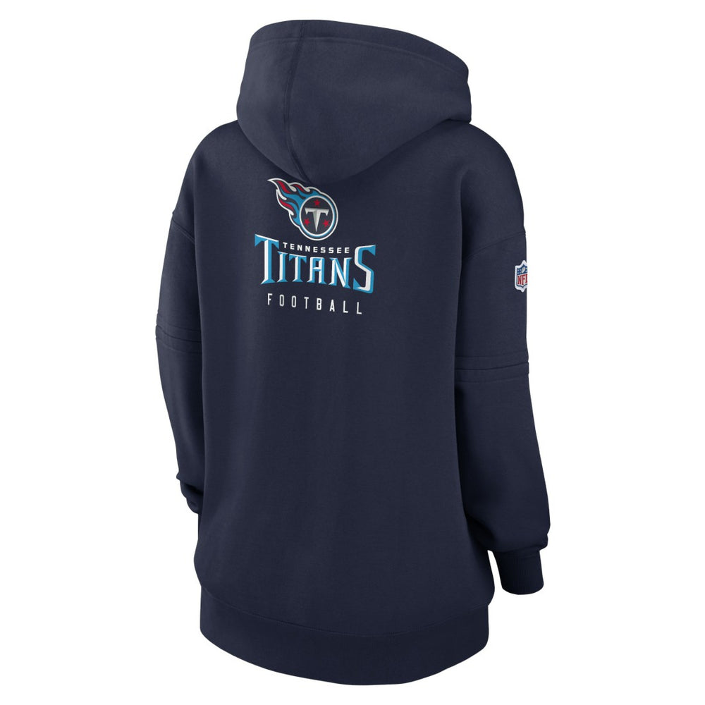 Tennessee Titans Women's 2023 Sideline Club Fleece Pullover Hoodie - Navy | Nike for sale
