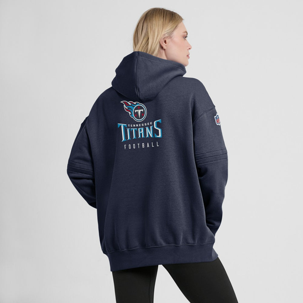 Tennessee Titans Women's 2023 Sideline Club Fleece Pullover Hoodie - Navy | Nike for sale