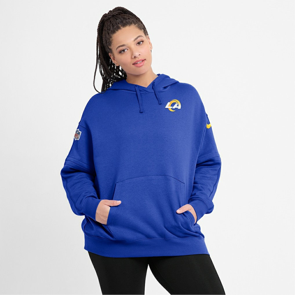 Los Angeles Rams Women's 2023 Sideline Club Fleece Pullover Hoodie - Royal | Nike cheap
