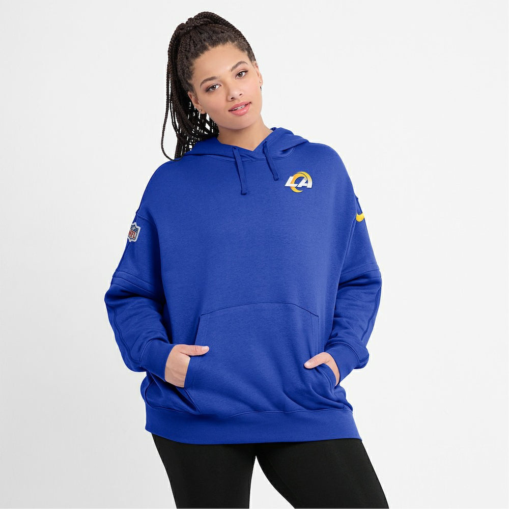 Los Angeles Rams Women's 2023 Sideline Club Fleece Pullover Hoodie - Royal | Nike cheap