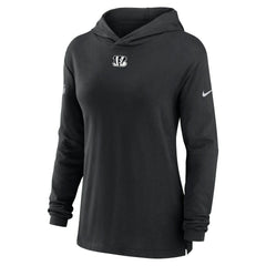 Cincinnati Bengals Women's Sideline Performance Long Sleeve Hoodie T-Shirt - Black | Nike online