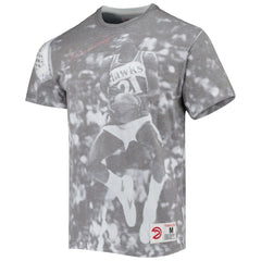 Dominique Wilkins Atlanta Hawks Above The Rim T-Shirt - Heather Gray | Mitchell & Ness sale