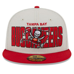 Tampa Bay Buccaneers New Era 2023 NFL Draft On Stage 59FIFTY Fitted Hat - Stone/Red discount