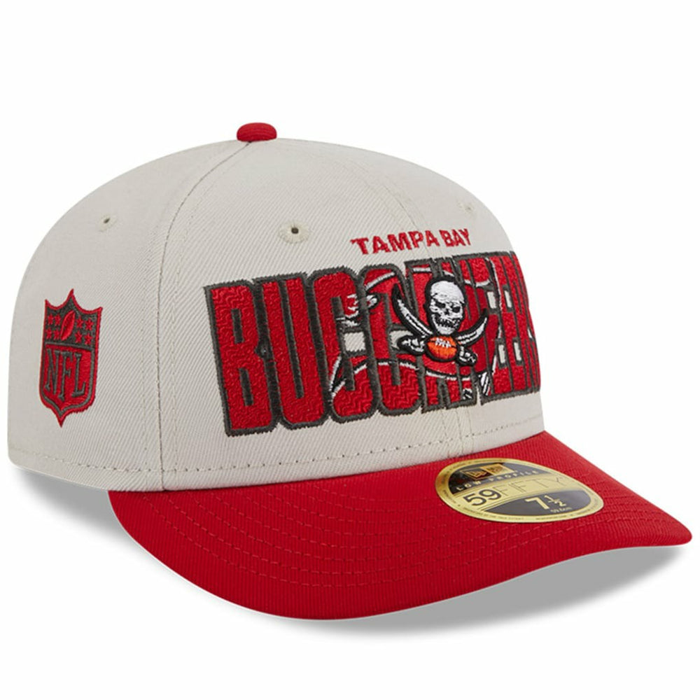 Tampa Bay Buccaneers New Era 2023 NFL Draft Low Profile 59FIFTY Fitted Hat - Stone/Red cheap