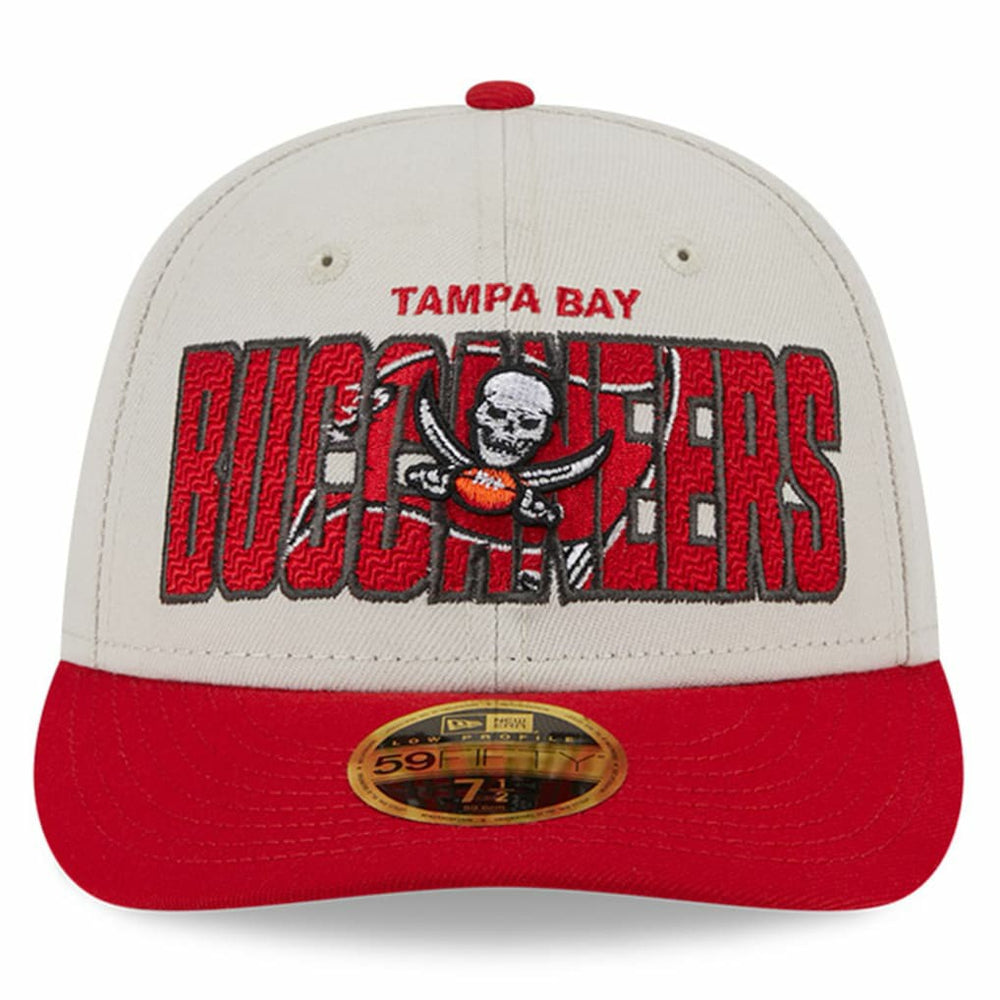Tampa Bay Buccaneers New Era 2023 NFL Draft Low Profile 59FIFTY Fitted Hat - Stone/Red cheap