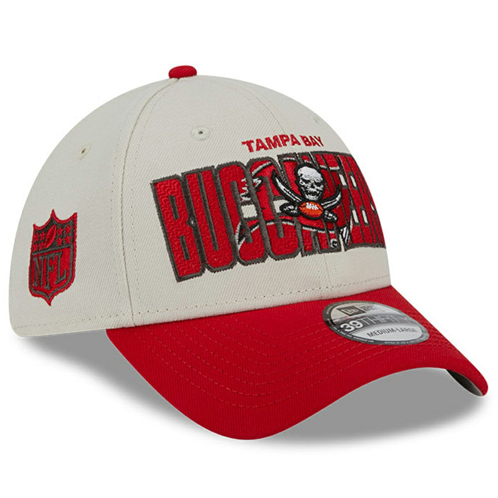 Tampa Bay Buccaneers New Era 2023 NFL Draft 39THIRTY Flex Hat - Stone/Red on sale