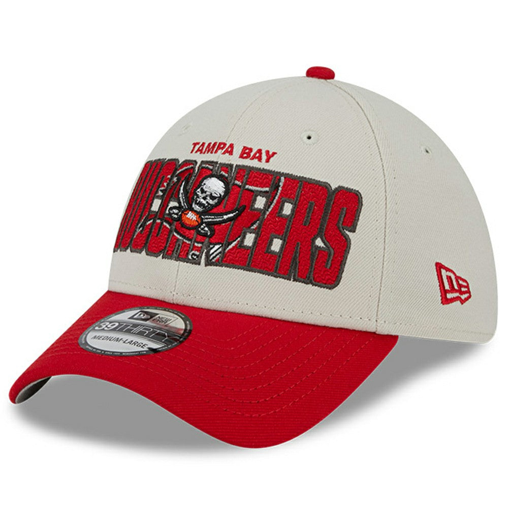 Tampa Bay Buccaneers New Era 2023 NFL Draft 39THIRTY Flex Hat - Stone/Red on sale