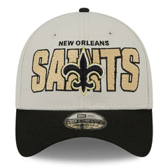 New Orleans Saints New Era 2023 NFL Draft 39THIRTY Flex Hat - Stone/Black sale