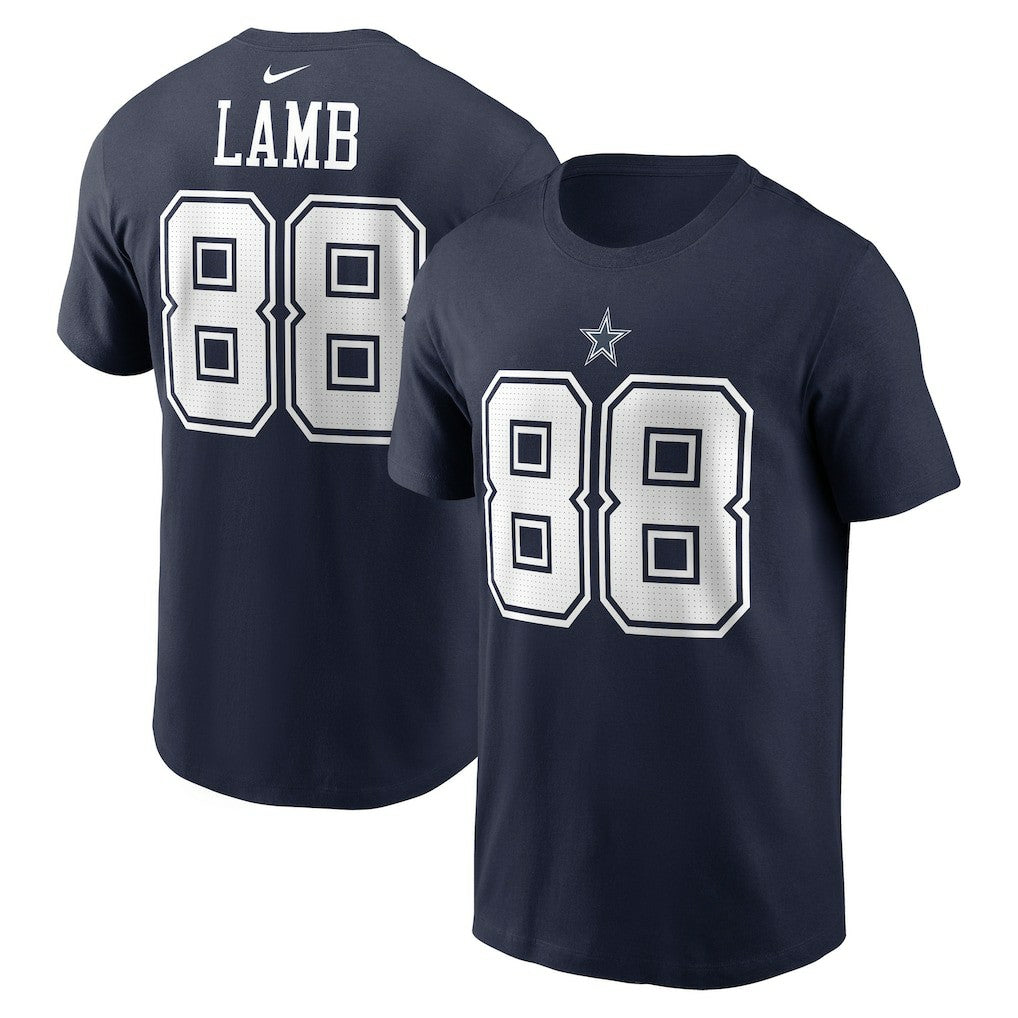CeeDee Lamb Dallas Cowboys Player Name & Number T-Shirt - Navy | Nike discount