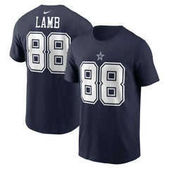 CeeDee Lamb Dallas Cowboys Player Name & Number T-Shirt - Navy | Nike discount