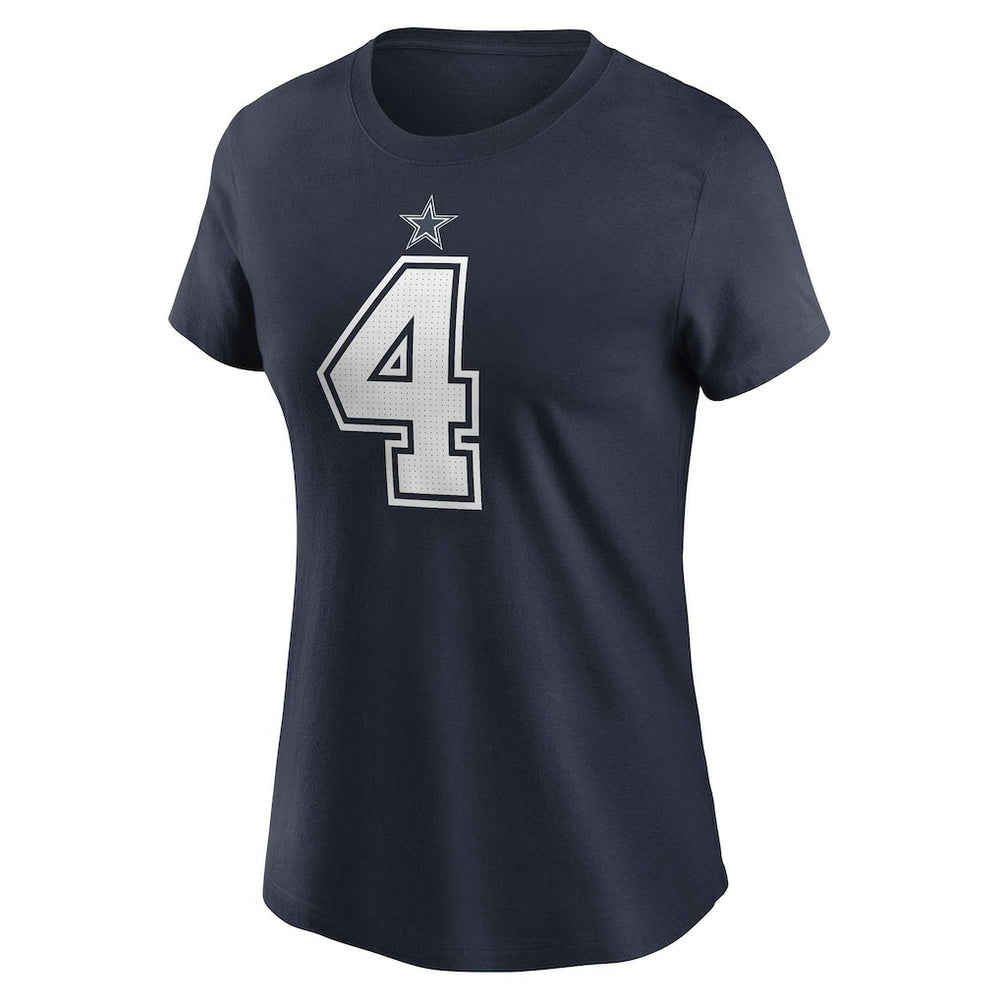 Dak Prescott Dallas Cowboys Women's Player Name & Number T-Shirt - Navy | Nike discount
