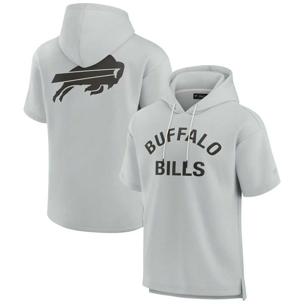 Buffalo Bills Unisex Elements Super Soft Fleece Short Sleeve Pullover Hoodie - Gray online