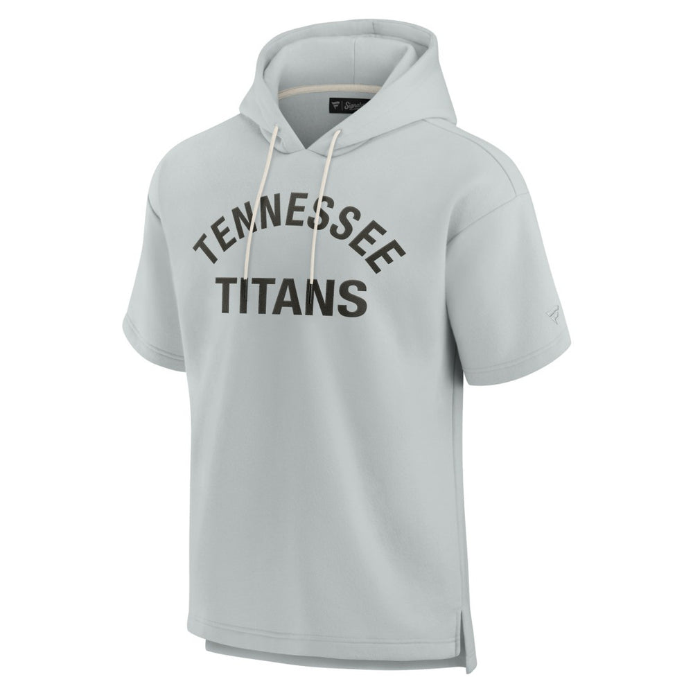 Tennessee Titans Unisex Elements Super Soft Fleece Short Sleeve Pullover Hoodie - Gray outlet