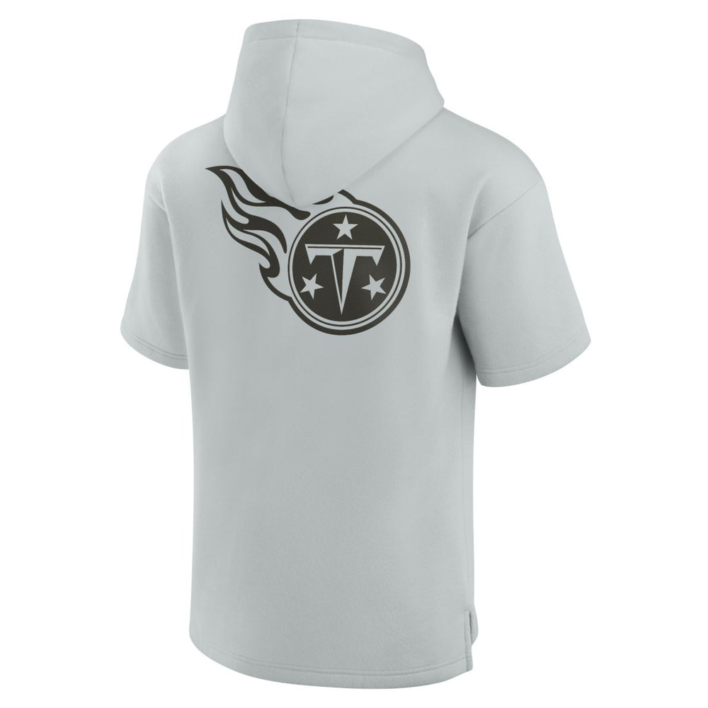 Tennessee Titans Unisex Elements Super Soft Fleece Short Sleeve Pullover Hoodie - Gray outlet