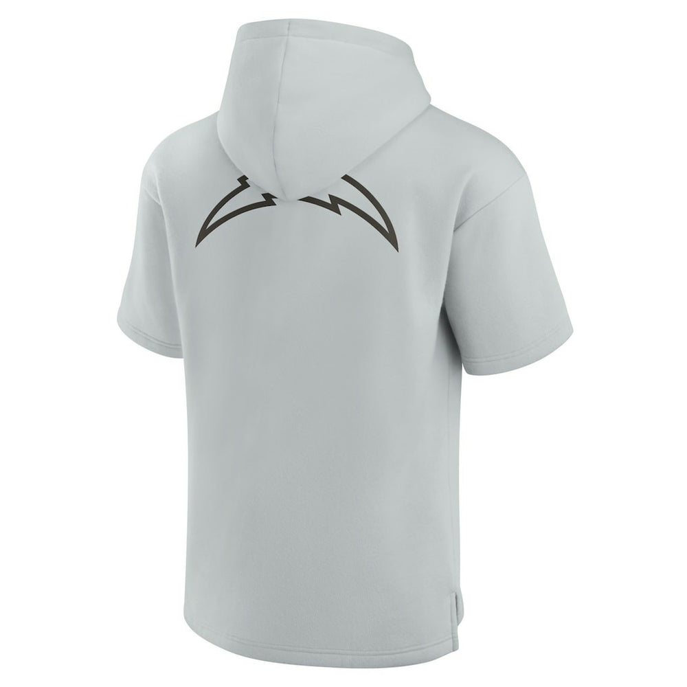Los Angeles Chargers Unisex Elements Super Soft Fleece Short Sleeve Pullover Hoodie - Gray sale