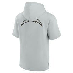 Los Angeles Chargers Unisex Elements Super Soft Fleece Short Sleeve Pullover Hoodie - Gray sale
