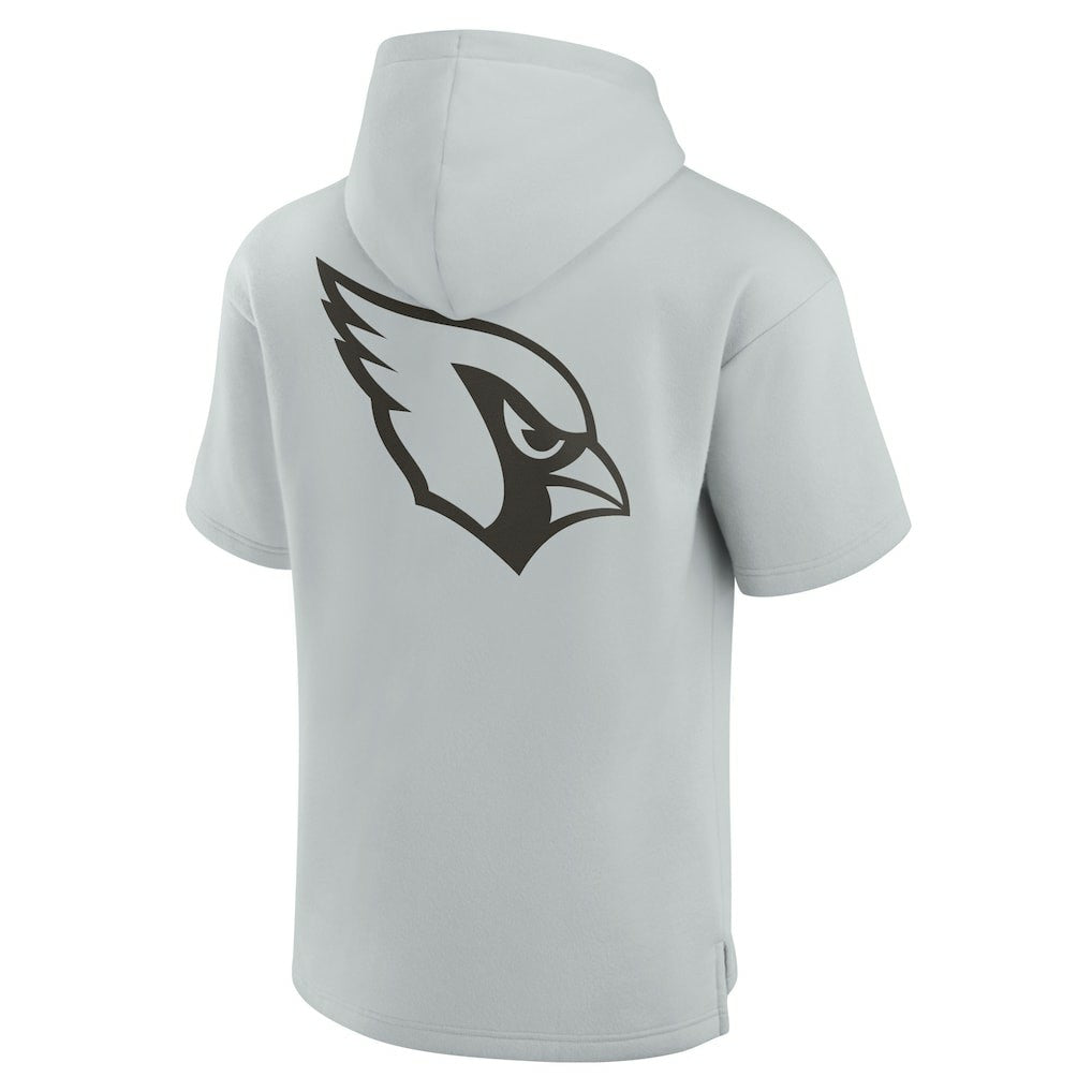 Arizona Cardinals Unisex Elements Super Soft Fleece Short Sleeve Pullover Hoodie - Gray sale