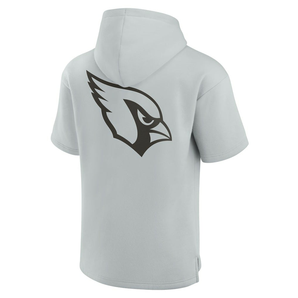 Arizona Cardinals Unisex Elements Super Soft Fleece Short Sleeve Pullover Hoodie - Gray sale