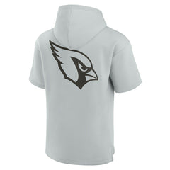 Arizona Cardinals Unisex Elements Super Soft Fleece Short Sleeve Pullover Hoodie - Gray sale