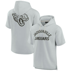 Jacksonville Jaguars Unisex Elements Super Soft Fleece Short Sleeve Pullover Hoodie - Gray sale