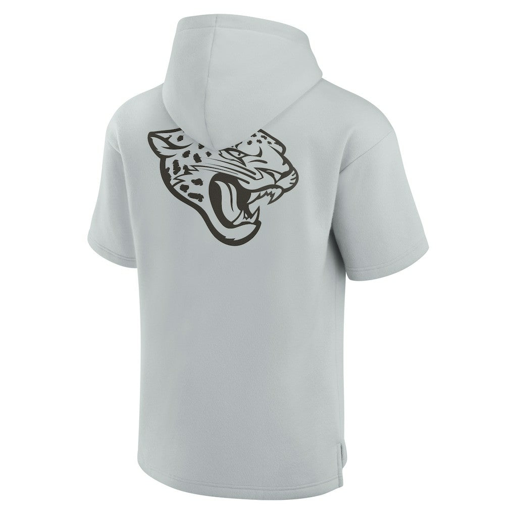 Jacksonville Jaguars Unisex Elements Super Soft Fleece Short Sleeve Pullover Hoodie - Gray sale
