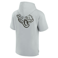 Jacksonville Jaguars Unisex Elements Super Soft Fleece Short Sleeve Pullover Hoodie - Gray sale