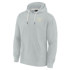 Las Vegas Raiders Unisex Elements Super Soft Fleece Pullover Hoodie - Gray for sale