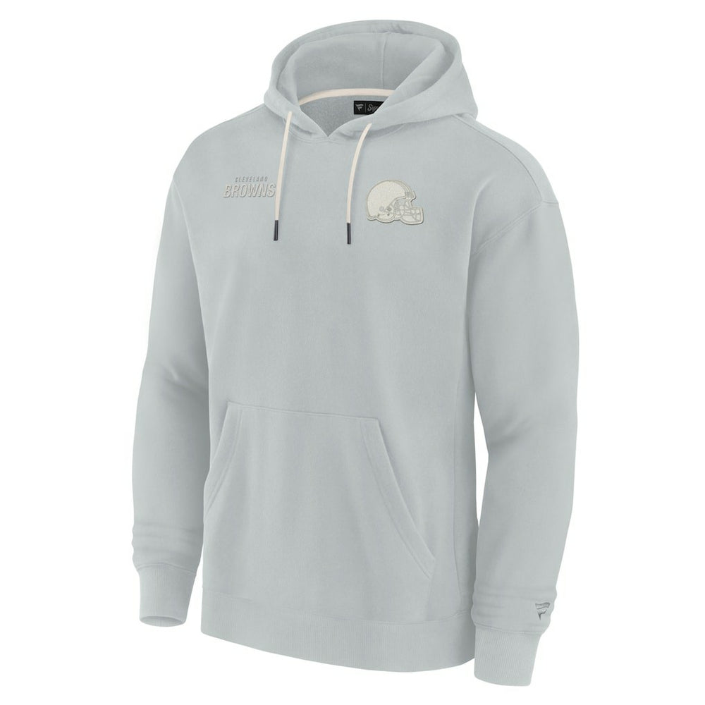 Cleveland Browns Unisex Elements Super Soft Fleece Pullover Hoodie - Gray on sale