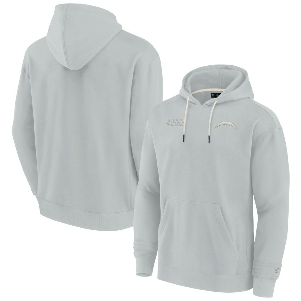 Los Angeles Chargers Unisex Elements Super Soft Fleece Pullover Hoodie - Gray online