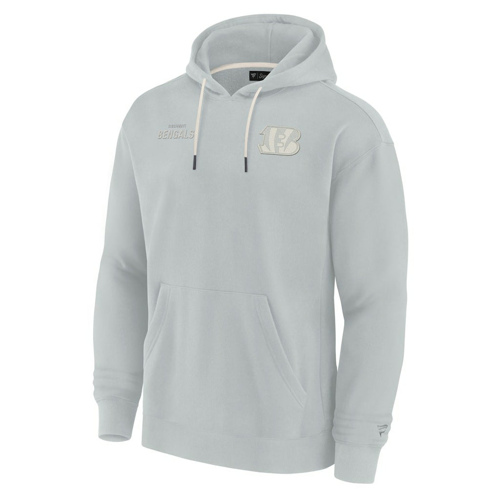 Cincinnati Bengals Unisex Elements Super Soft Fleece Pullover Hoodie - Gray for sale